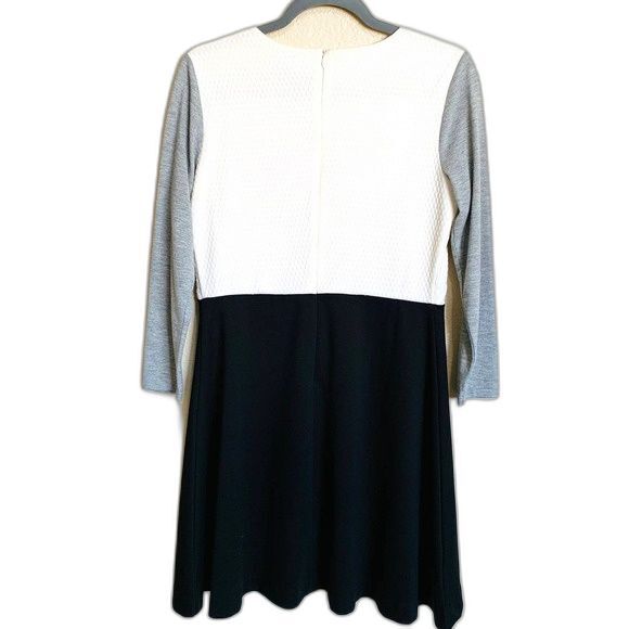 Ann Taylor Loft petite dress for women Color Block A-line Dress size 8P academia - Picture 2 of 12